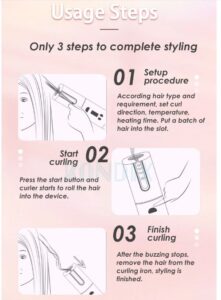 3 simple steps to use auto curling iron