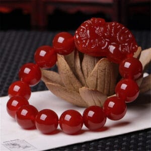 Red Agate Men And Women Couple Style Brave Bracelet Jewelry