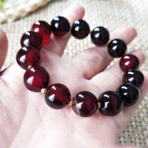 Natural Red Agate Chalcedony Bracelet