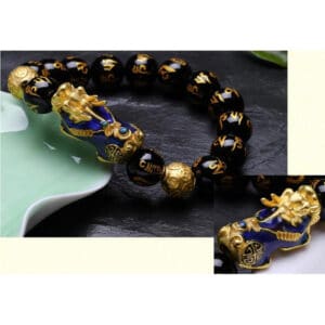 Trendy Natural Black Agate Tiger Eye Bracelet