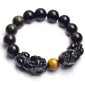 Natural Obsidian Gold Obsidian Bracelet