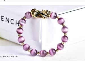 Purple PIXIU Bracelet For Women Men Bring Lucky Brave Wealth Feng Shui Good Luck