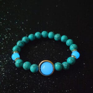 Turquoise Luminous Beaded Bracelet