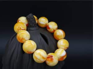 Amber Bracelet Resin Material With Moire Pattern For Men And Women