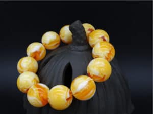 Amber Bracelet Resin Material With Moire Pattern For Men And Women