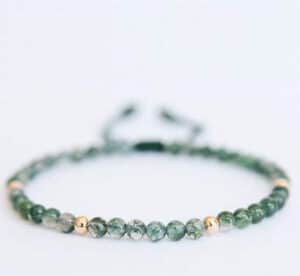 Natural Aquatic Agate Girls' Day Gift Crystal Bracelet