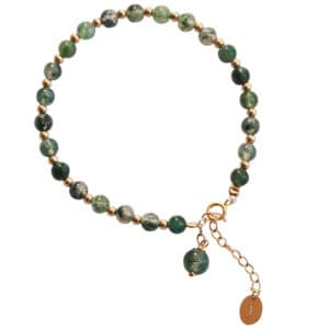 Natural Green Crystal Agate Lucky Transfer Beads Bracelet
