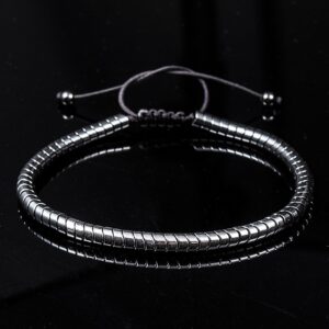 Wave beads hematite personality bracelet
