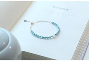 Turquoise Baby Blue Elegant Literary Girl Thin Bracelet