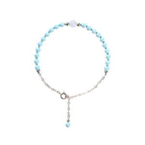 Turquoise Baby Blue Elegant Literary Girl Thin Bracelet