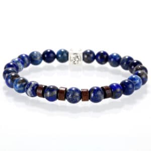 Blue Lapis Lazuli Lucky Beaded Bracelet Energy Stone