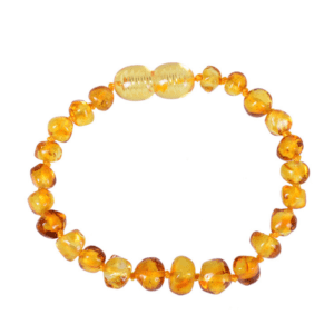 Baltic natural amber baby bracelet Infant child teething diy irregular amber bracelet