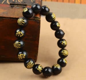 Natural Obsidian Bracelet
