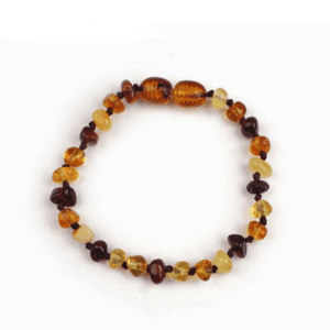 Baltic natural amber baby bracelet Infant child teething diy irregular amber bracelet
