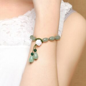 Jade bead bracelet wrist bracelet