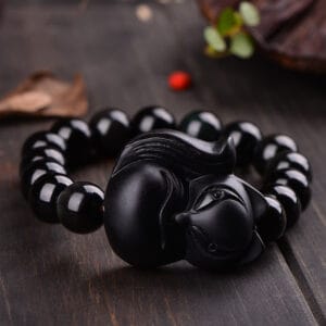 Natural obsidian bracelets for men and women