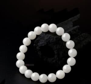 Natural Hetian white Jade Bracelet