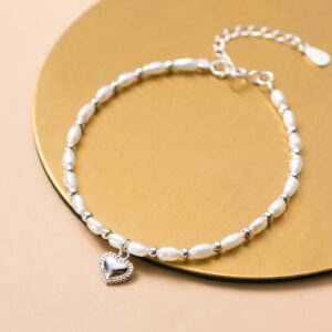 Small Temperament Millet Bead Pearl Fashion Love Bracelet