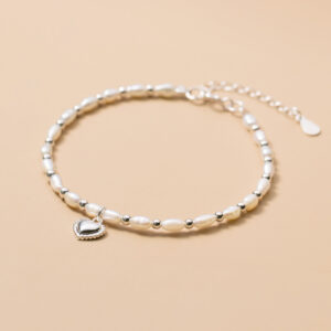 Small Temperament Millet Bead Pearl Fashion Love Bracelet